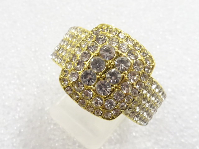 JAPANESE KIMONO / ANTIQUE CRYSTAL RING (SIZE 28)